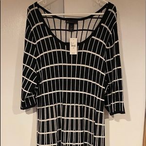 Knee length BNWT Lane Bryant 3/4 Sleeve dress.